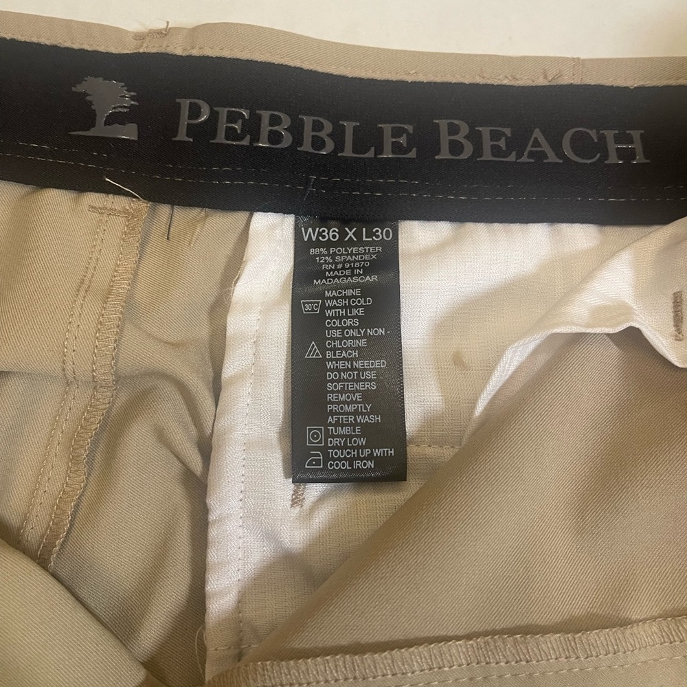 Pebble Beach Men’s Performance Golf Pants, Size 36x30. - Picture 3 of 3